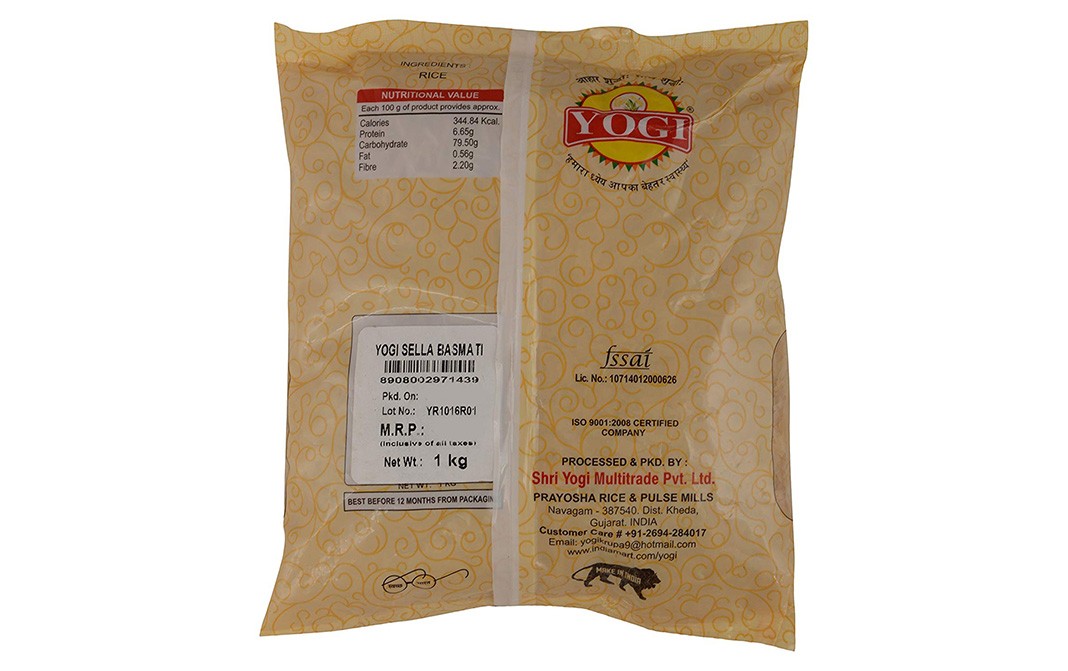 Yogi Sella Basmati Rice   Pack  1 kilogram